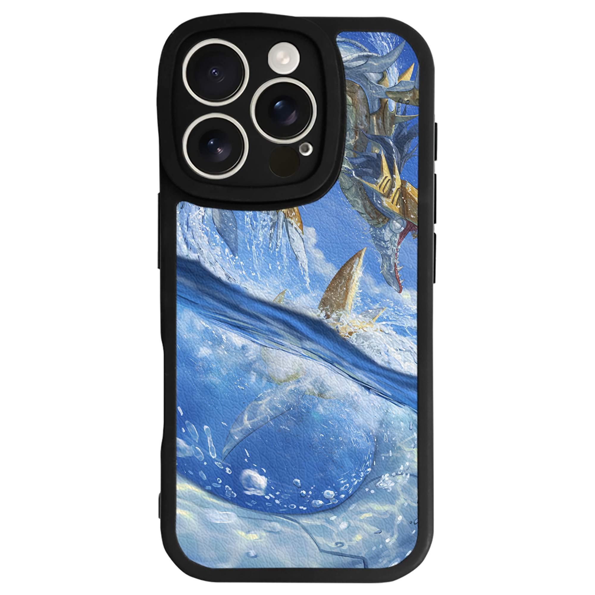 （画像用） Digimon デジタルモンスター/デジモン 【iPhone 16シリーズ対応】シリコンスマホケース（レザー調） 材質：シリコン